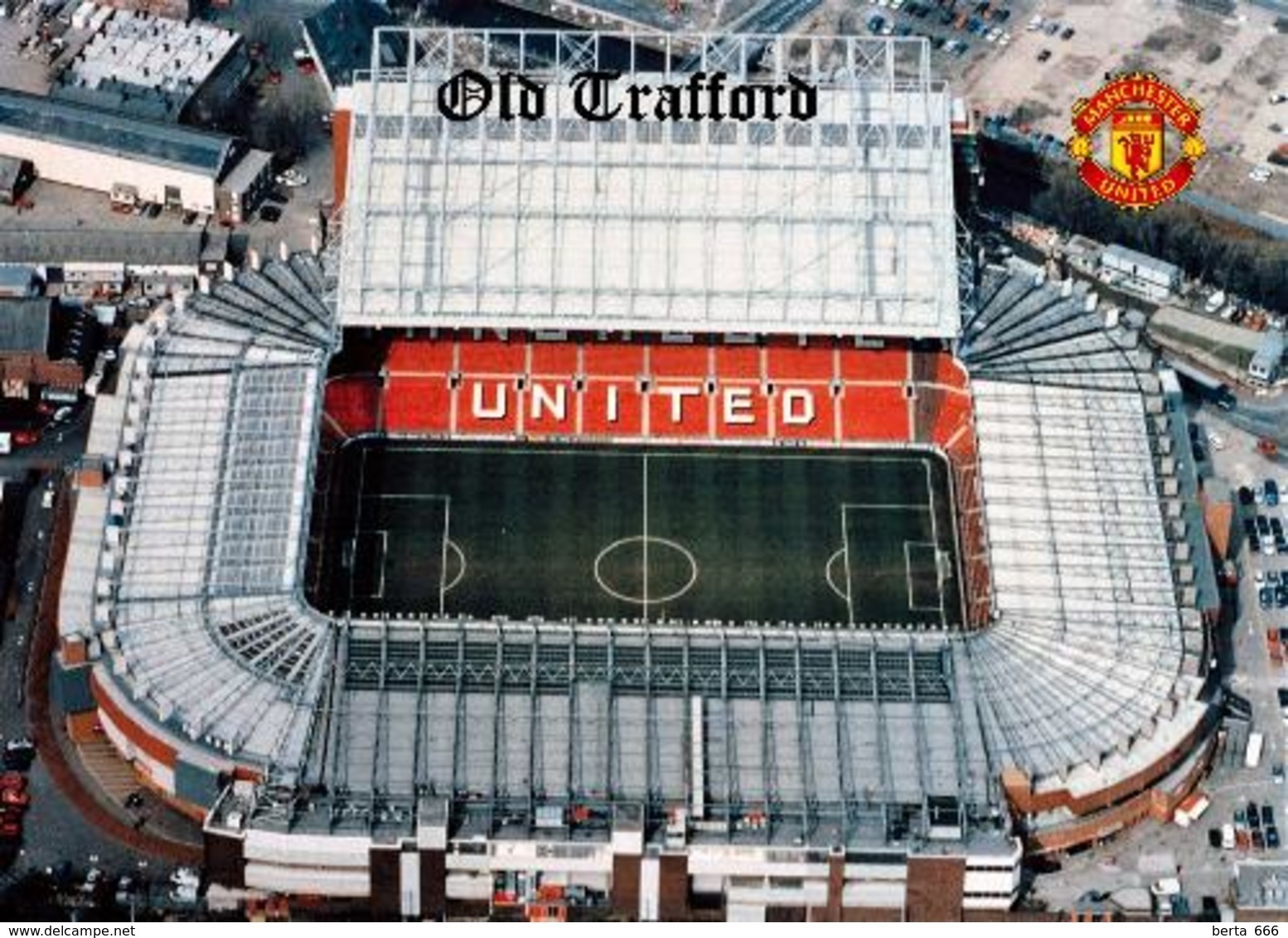 England Old Trafford Stadium Manchester United New Postcard Stadion AK - Football