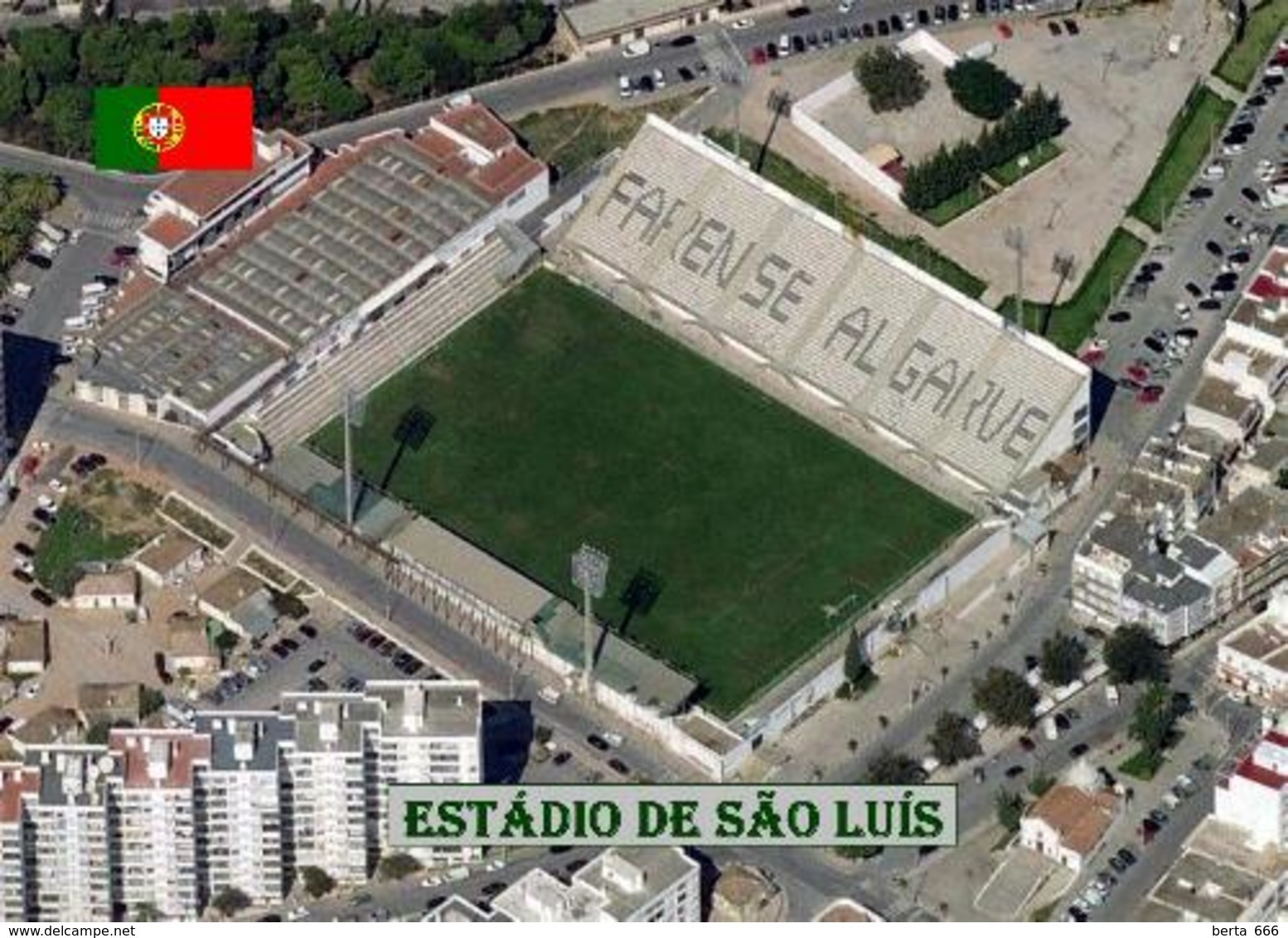 Portugal Faro Sao Luis Stadium New Postcard Stadion AK - Football