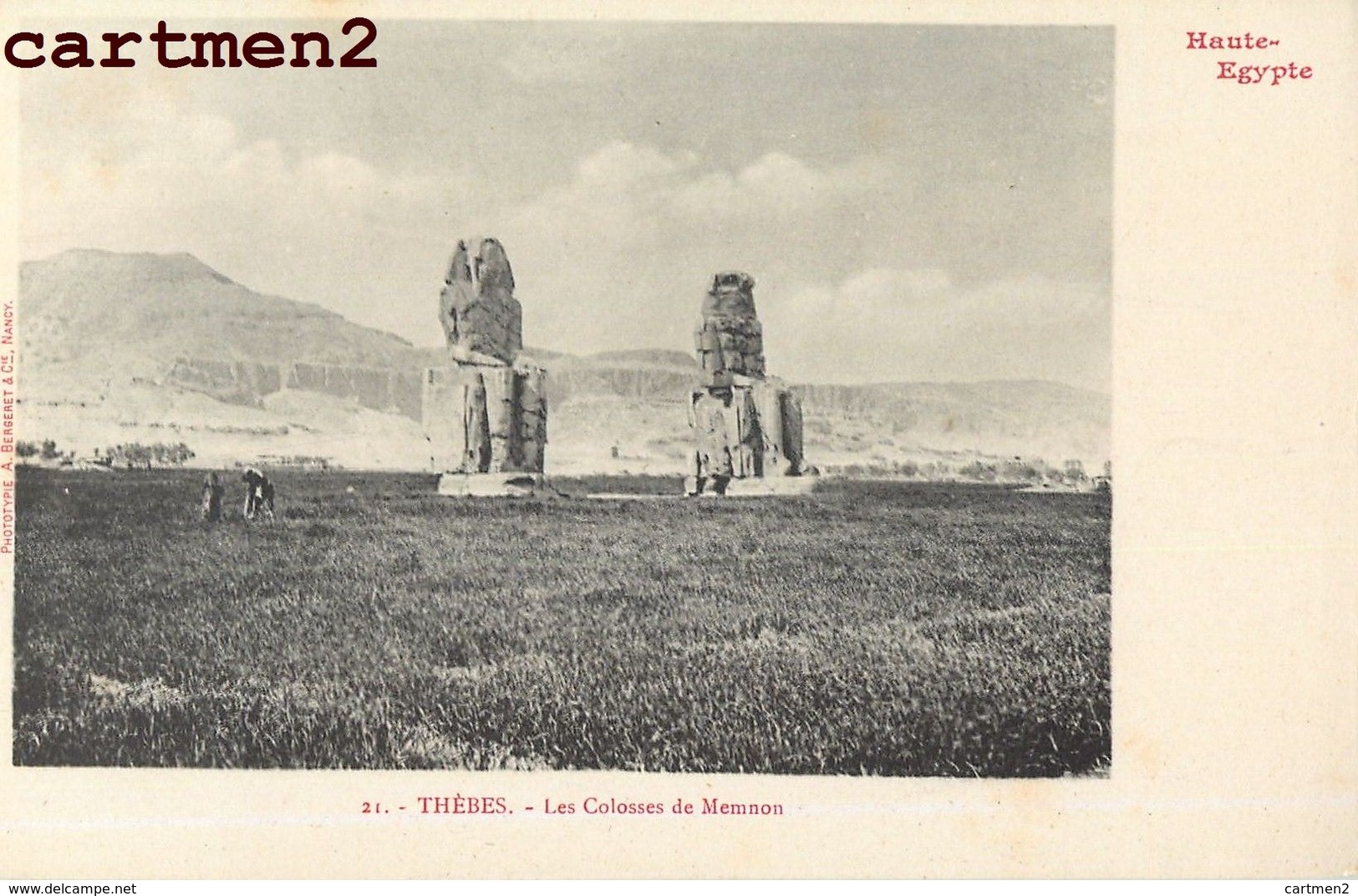 THEBES LES COLOSSES DE MEMNON EGYPTE AFRIQUE  CAIRO EGYPT - Cairo