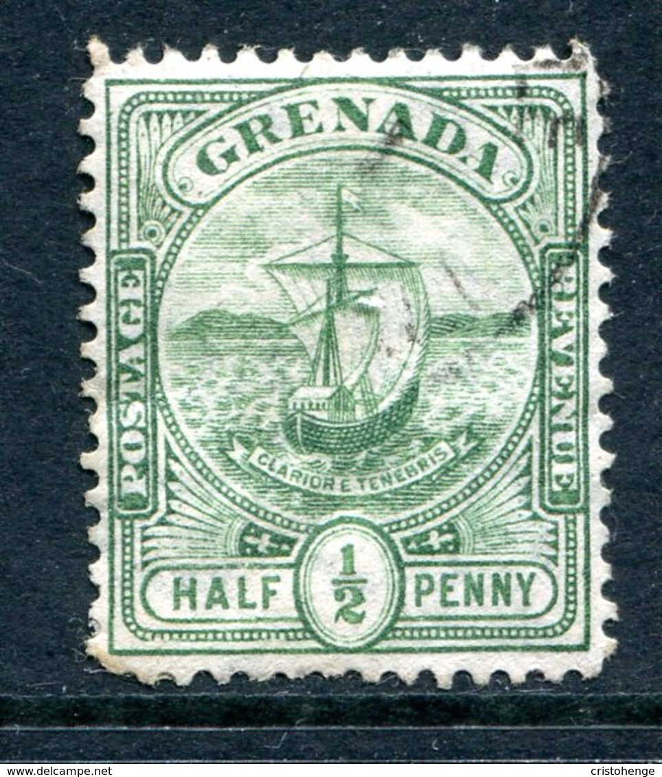 Grenada 1906 KEVII - Badge Of The Colony - ½d Green Used (SG 77) - Grenada (...-1974)
