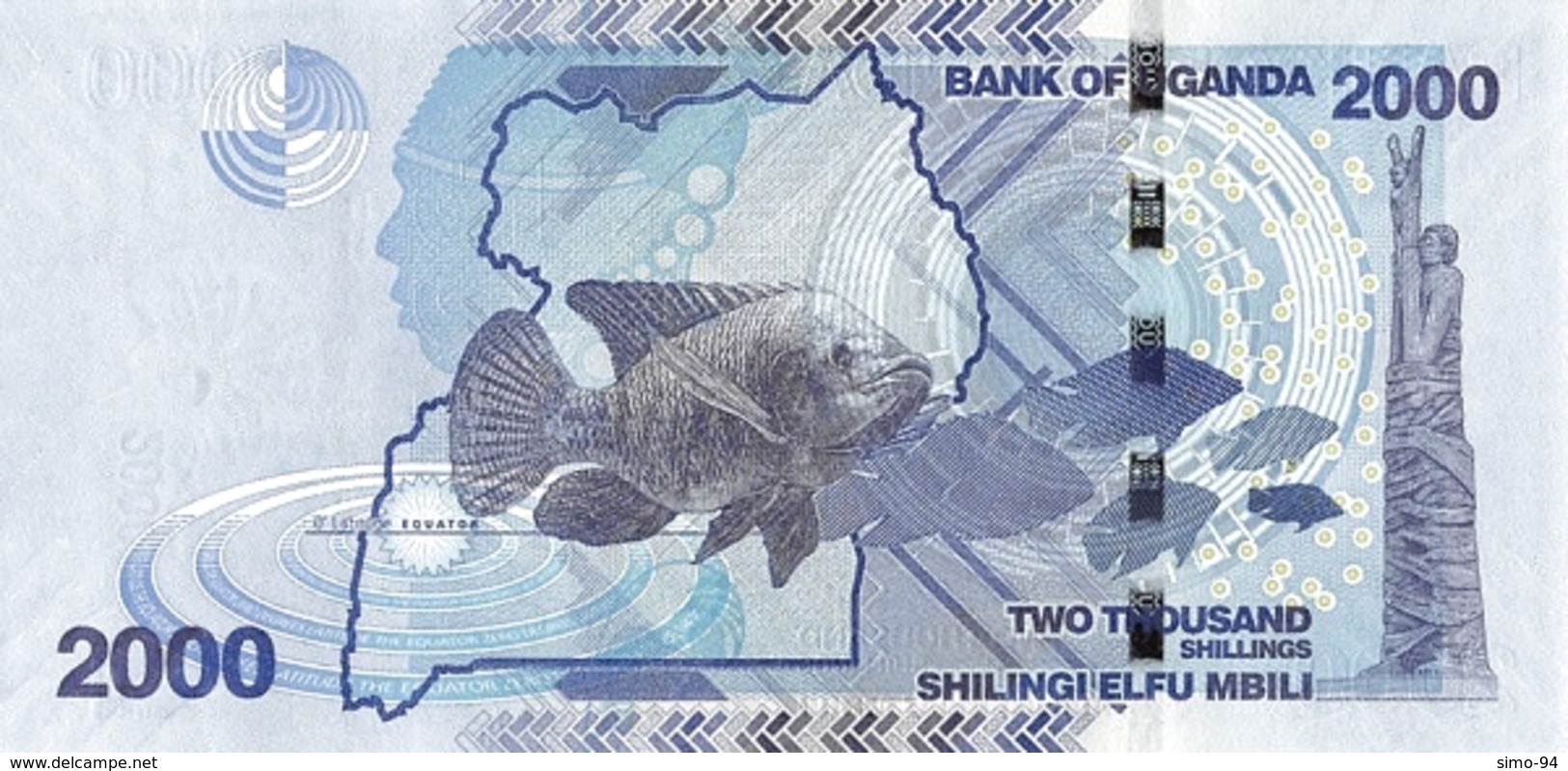 Uganda P.50d 2000 Shillings 2017   Unc - Uganda