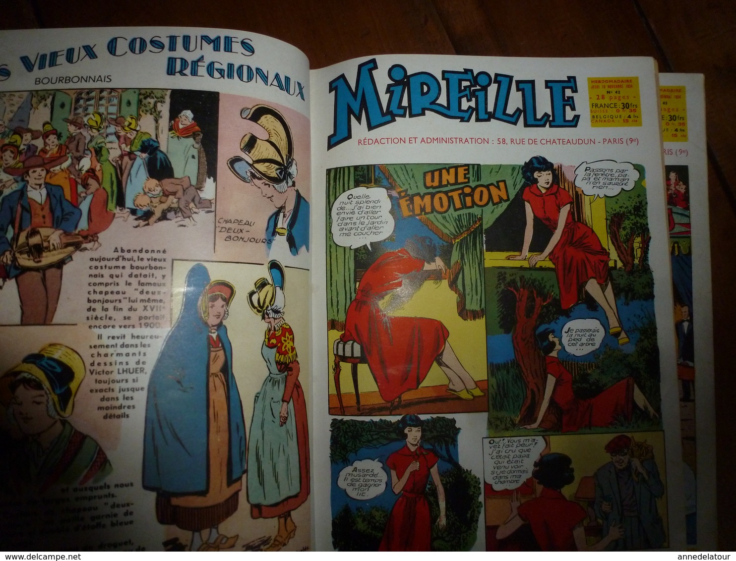 Année 1954  (N°  41- 42 - 43- 44 - 45 - 46 - 47 - 48 - 49 - 50)     MIREILLE Le Magazine Illustré De La Fillette Moderne - Lots De Plusieurs Livres