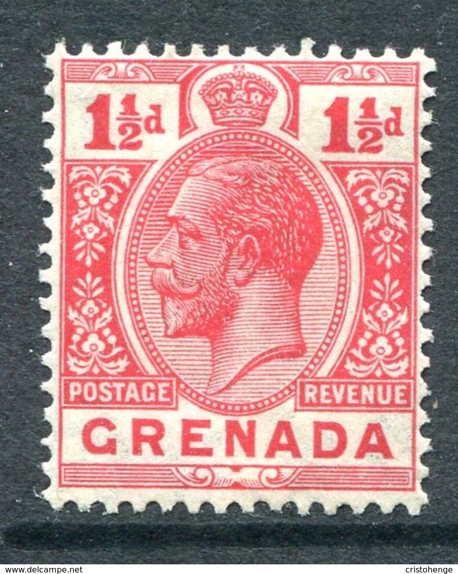 Grenada 1921-31 KGV - Wmk. Mult. Script CA - 1½d Rose-red HM (SG 115) - Grenade (...-1974)
