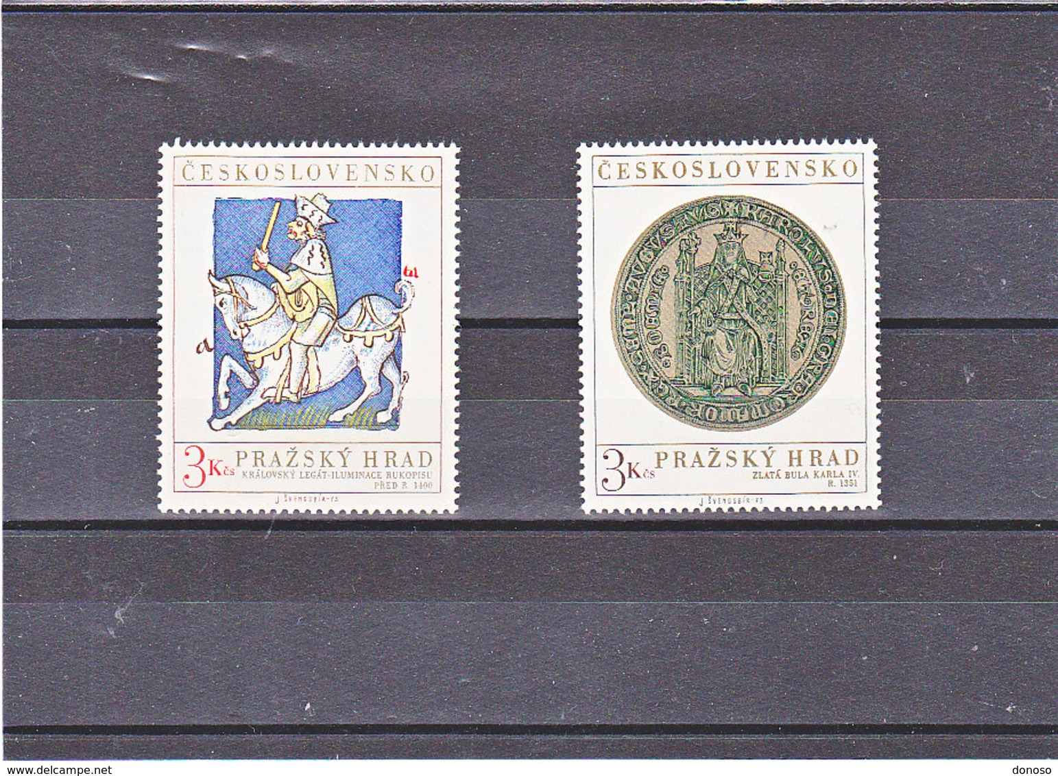 TCHECOSLOVAQUIE 1973 CHATEAU DE PRAGUE Yvert 1983-1984 NEUF** MNH - Neufs