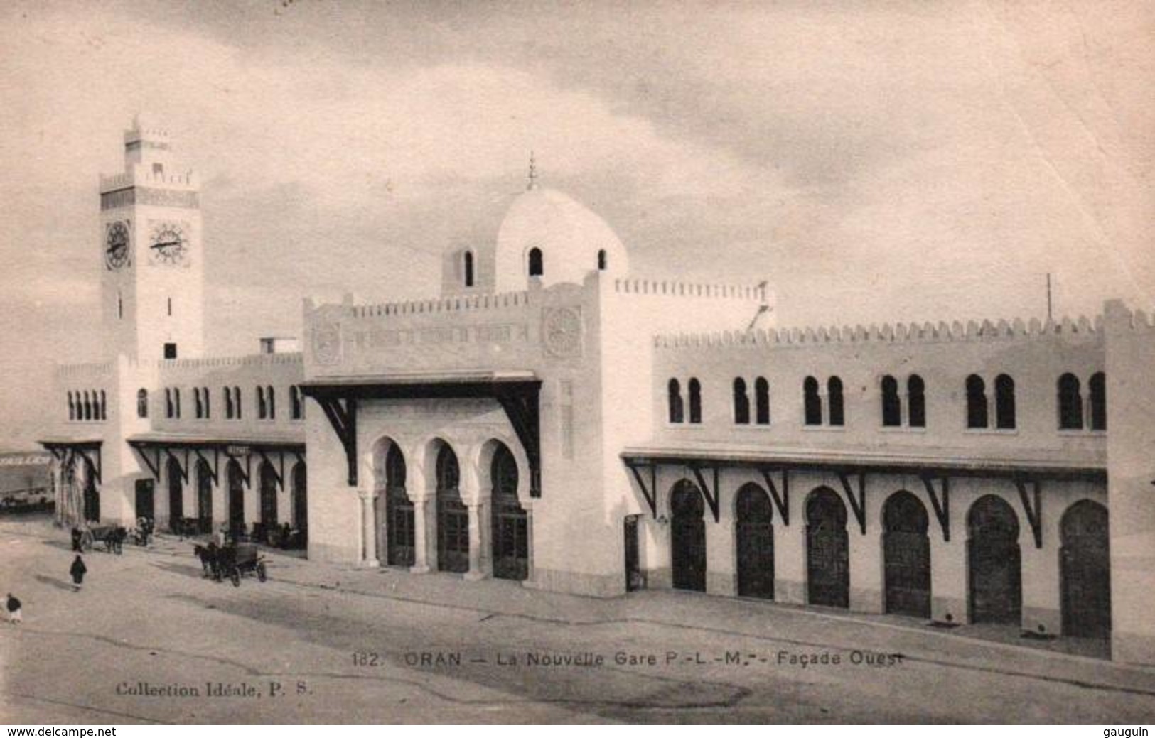 CPA - ORAN - LA NOUVELLE GARE PLM - Façade Ouest - Oran