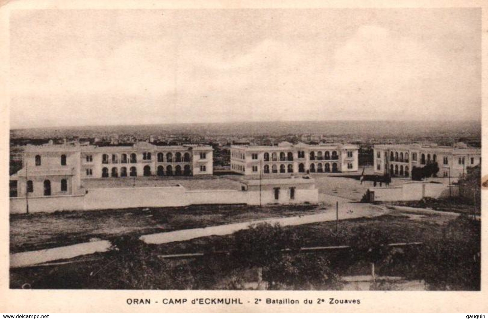 CPA - ORAN - CAMP D'ECKMUHL - 2è Bataillon Du 2è Zouaves - Oran