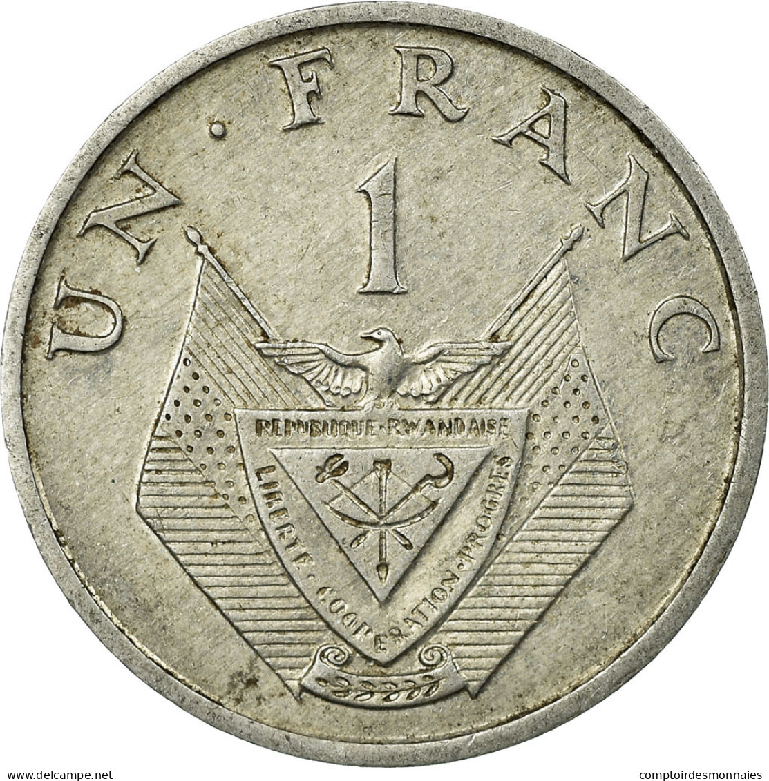Monnaie, Rwanda, Franc, 1974, British Royal Mint, TTB, Aluminium, KM:12 - Rwanda