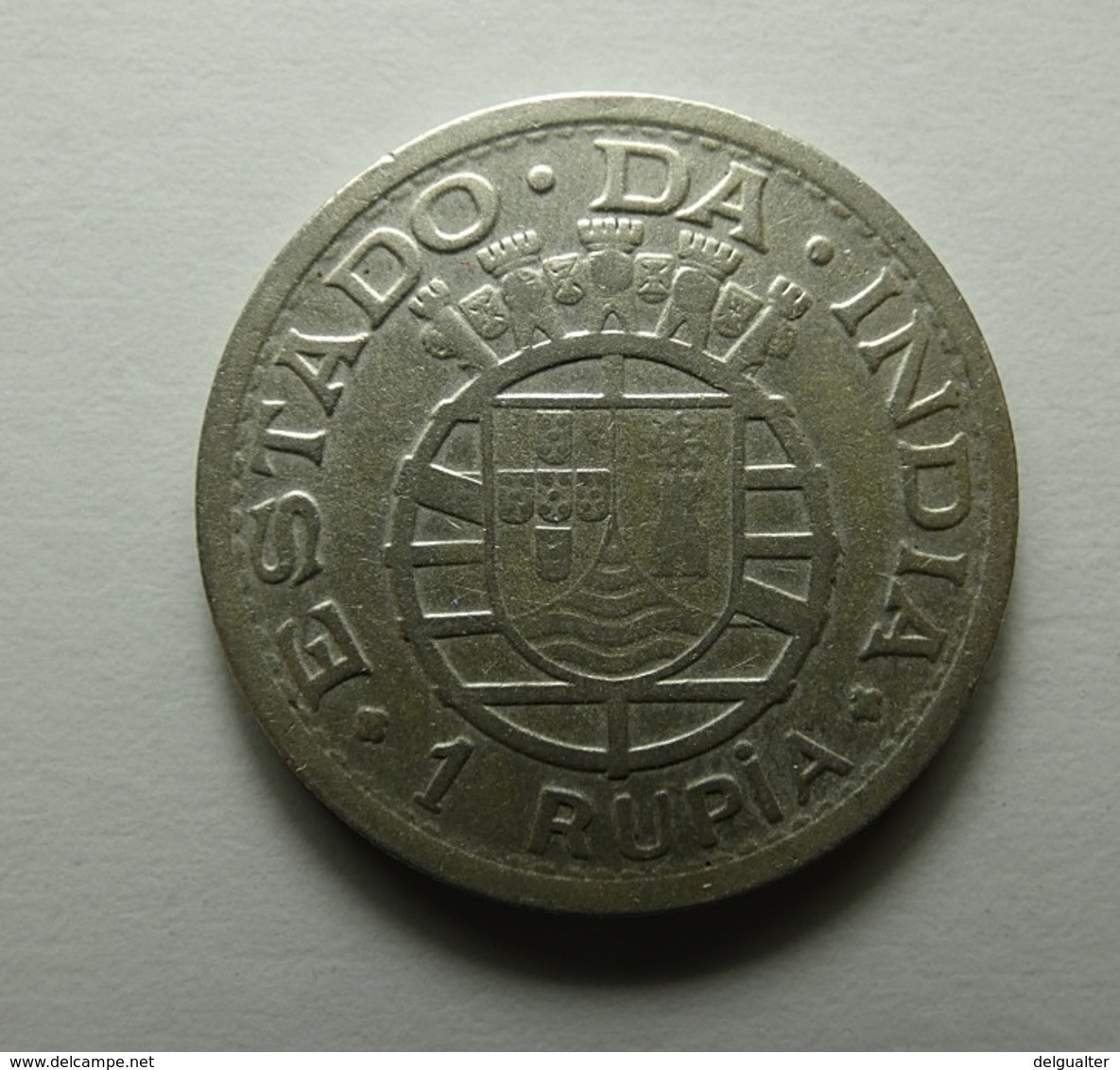 Portugal Índia 1 Rupia 1947 Silver - Portugal