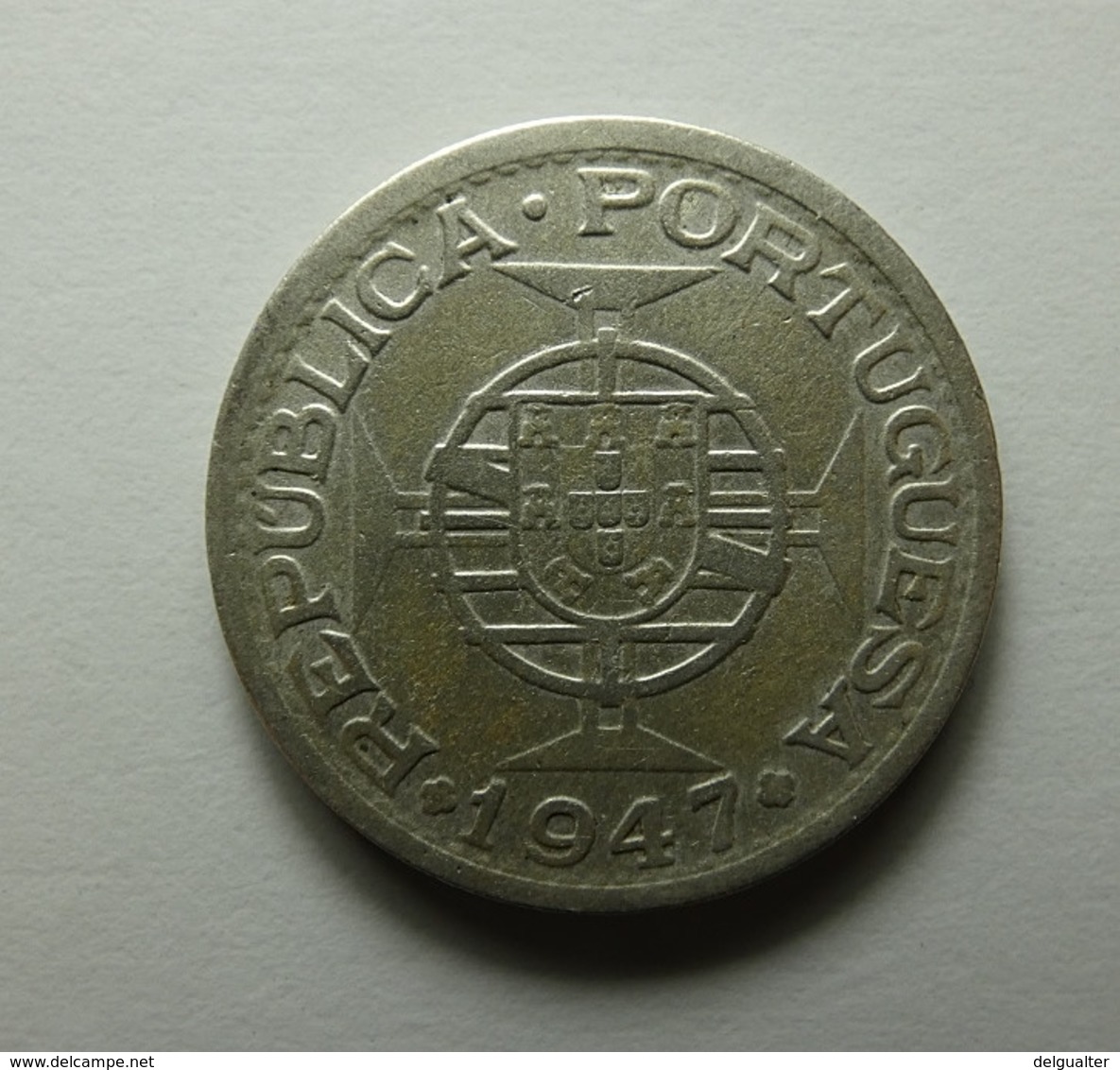 Portugal Índia 1 Rupia 1947 Silver - Portugal