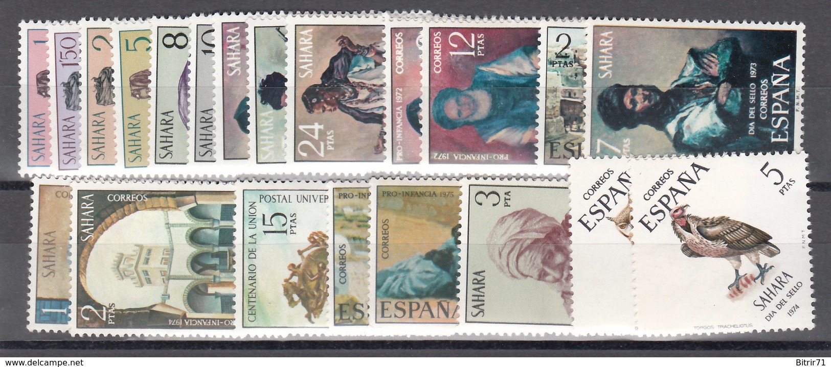 1969 - 1972  LOTE SERIES COMPLETAS.  /**/ - Sahara Español