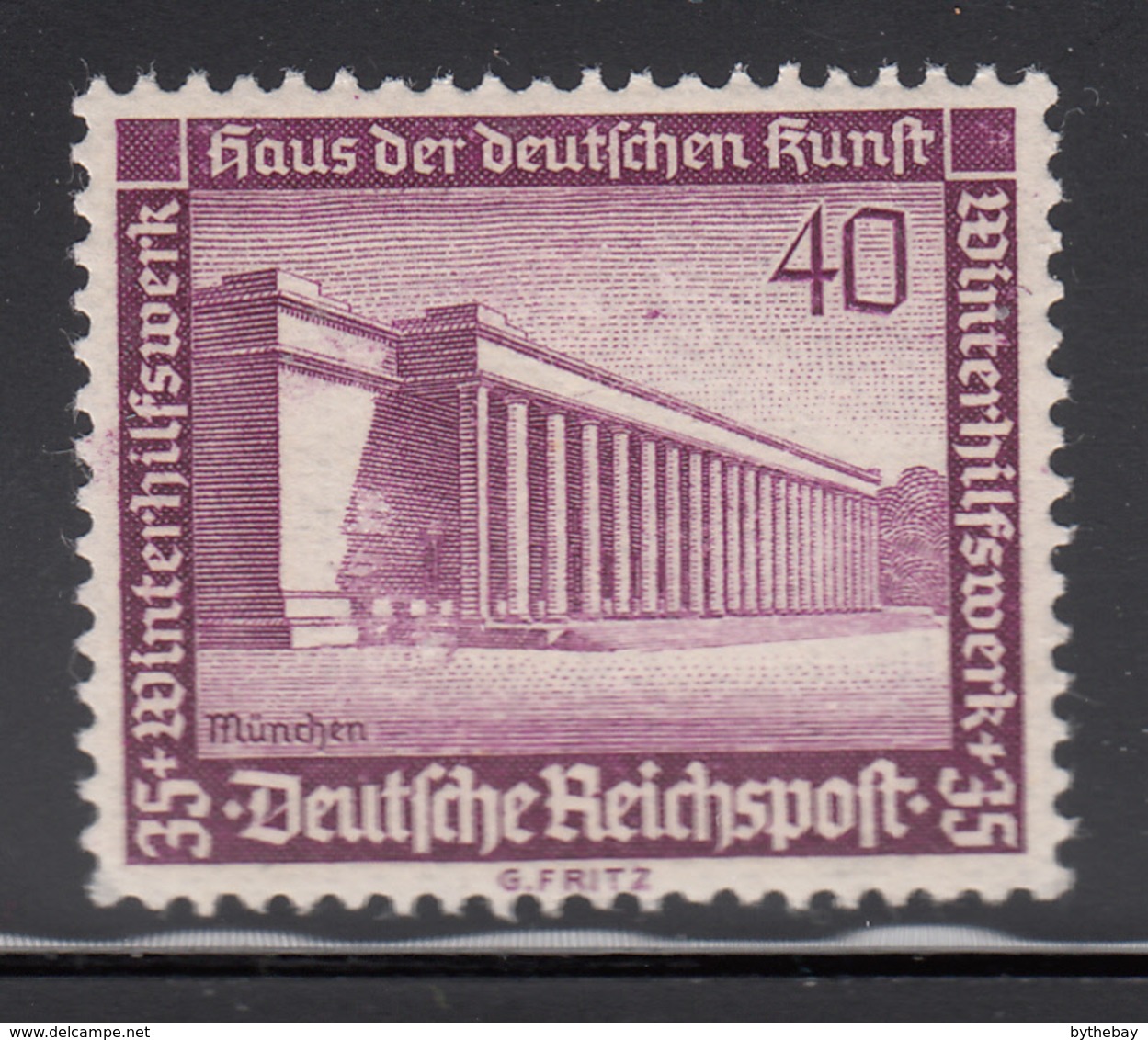 Germany 1936 MNH Sc B101 Mi 642 40pf + 35pf Museum Of German Art, Munich - Neufs