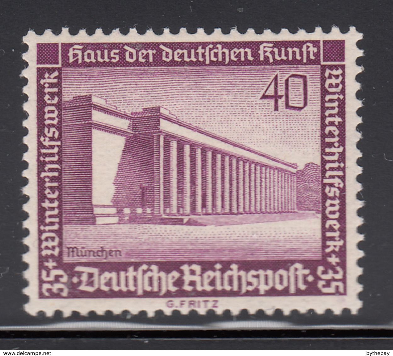 Germany 1936 MNH Sc B101 Mi 642 40pf + 35pf Museum Of German Art, Munich - Neufs