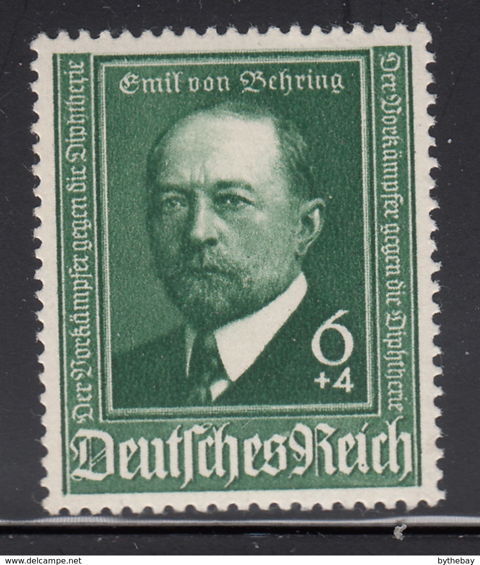 Germany 1940 MNH Sc B186 Mi 760 6pf + 4pf Dr Emil Von Behring - Neufs