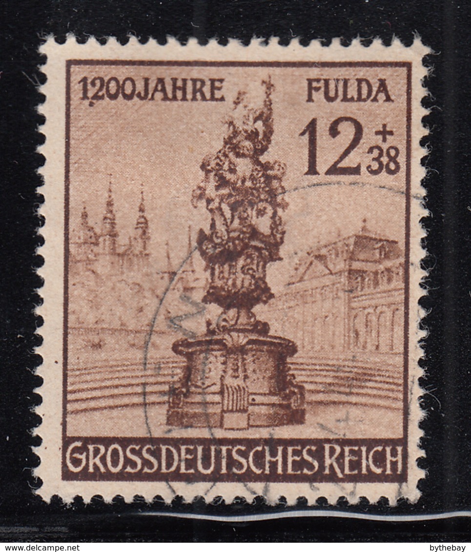 Germany 1944 Used Sc B270 Mi 886 I 12pf + 38pf Flora Statue Variety Dot Under 2 In 1200 - Oblitérés