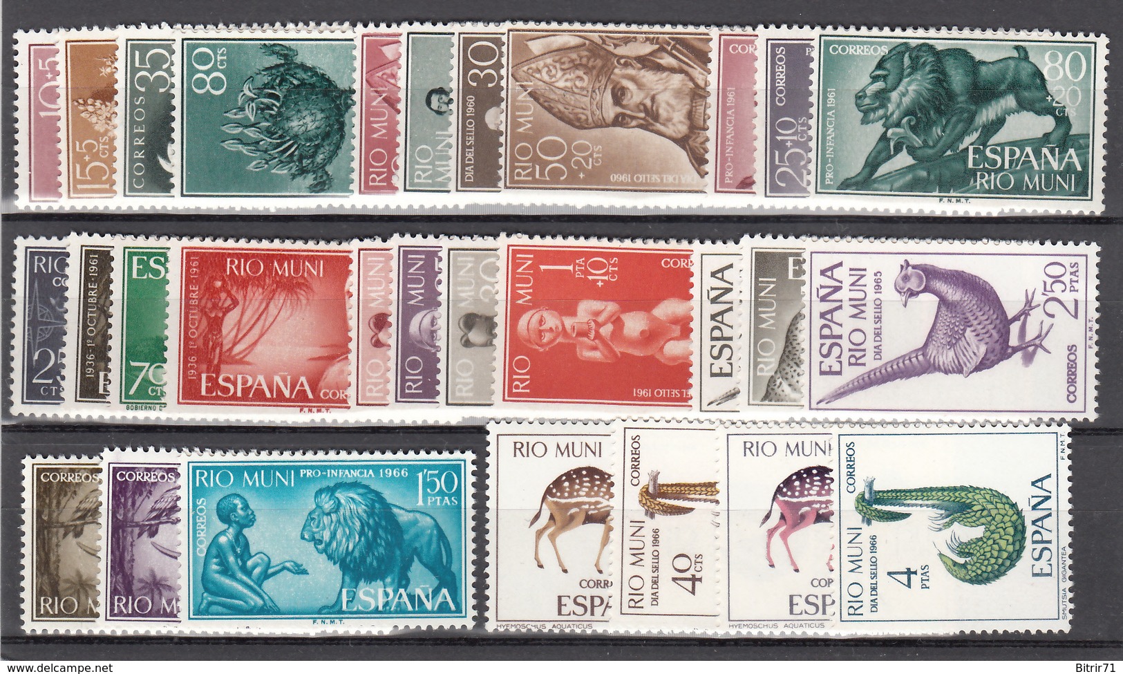 1960 - 1966  LOTE DE SERIES COMPLETAS  /*/ - Rio Muni