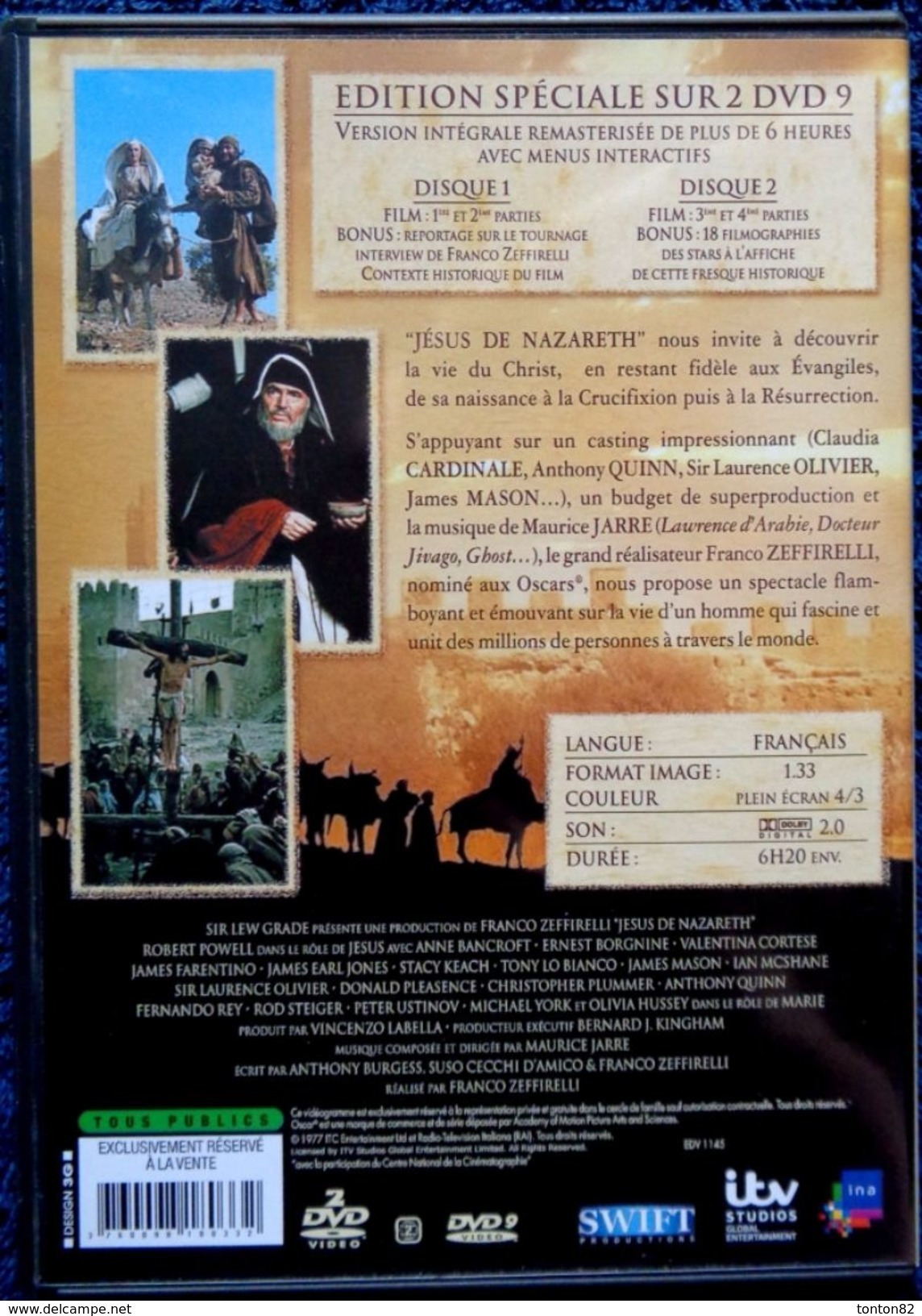 Jésus De Nazareth - De Franco Zeffirelli - Version Intégrale / 4 Parties En 2 DVD . - Histoire