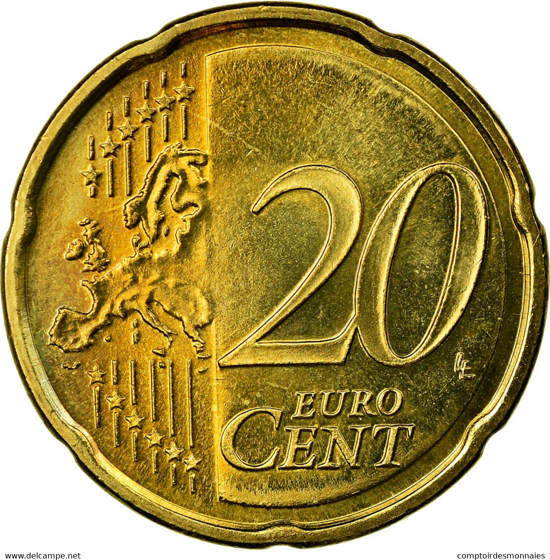 Chypre, 20 Euro Cent, 2008, TTB, Laiton, KM:82 - Cyprus