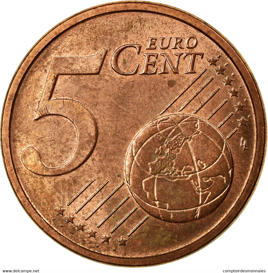 Italie, 5 Euro Cent, 2002, TB+, Copper Plated Steel, KM:212 - Italy