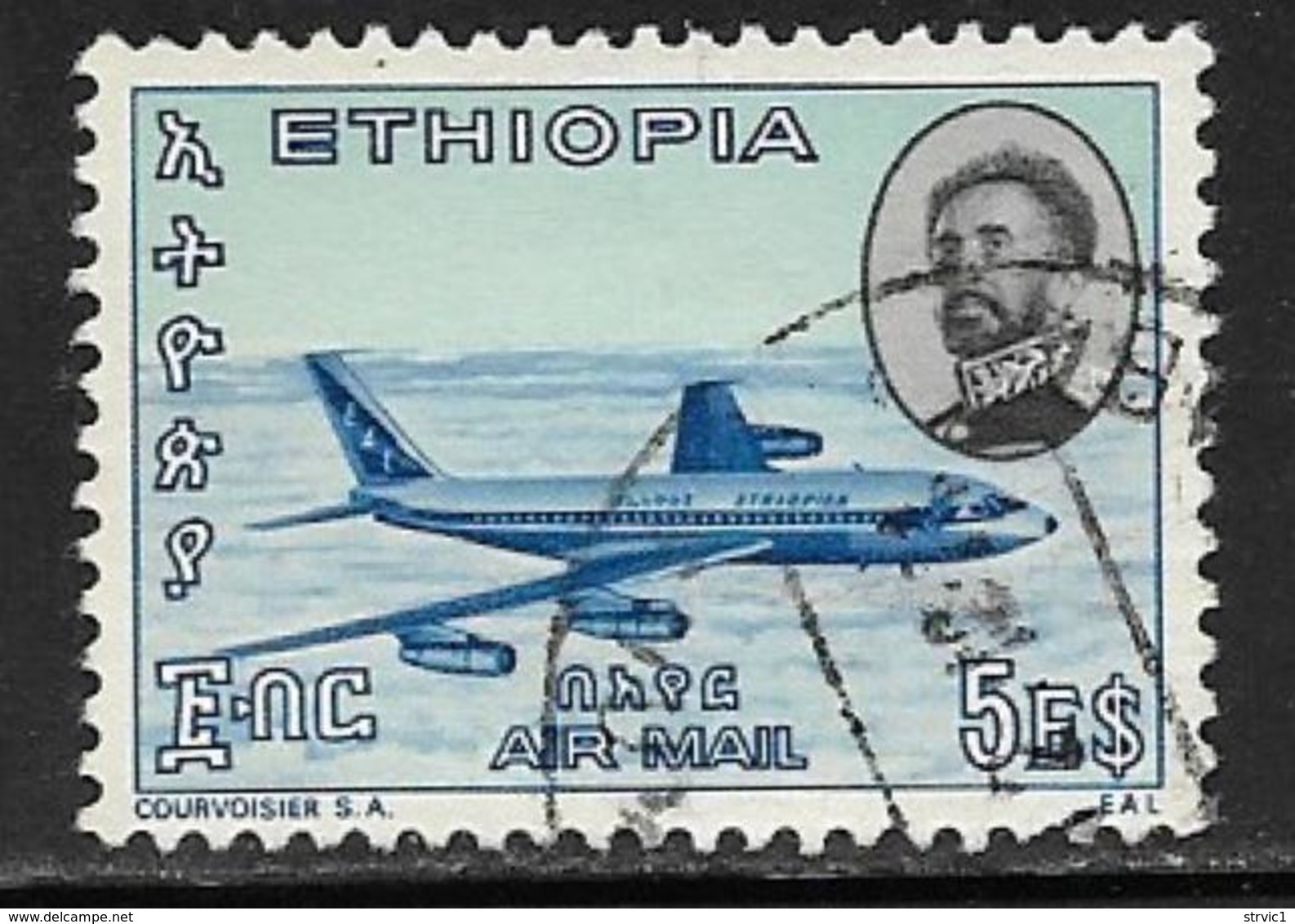 Ethiopia Scott # C96 Used Jet Plane, 1965 - Ethiopia