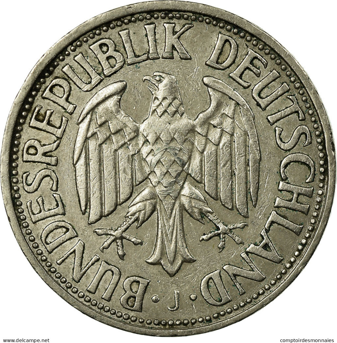 Monnaie, République Fédérale Allemande, Mark, 1956, Hambourg, TTB - 1 Marco