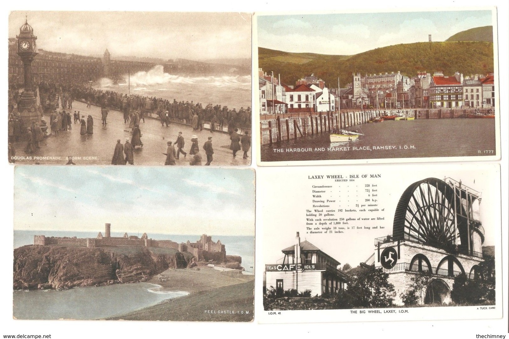 FOUR POSTCARDS OF THE ISLE OF MAN - Isla De Man