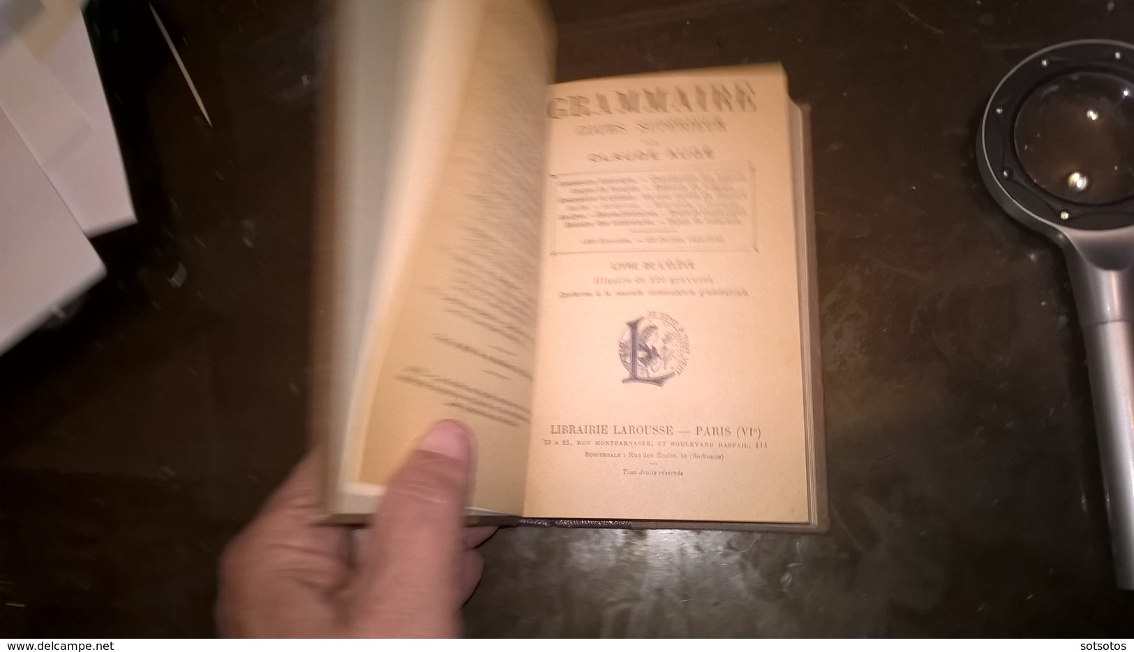 Grammaire Française - Cours Supérieur Par Claude AUGE 1912  472 Pages - Très Bon étât - Relié Demie Cuir Brun - 18 Ans Et Plus