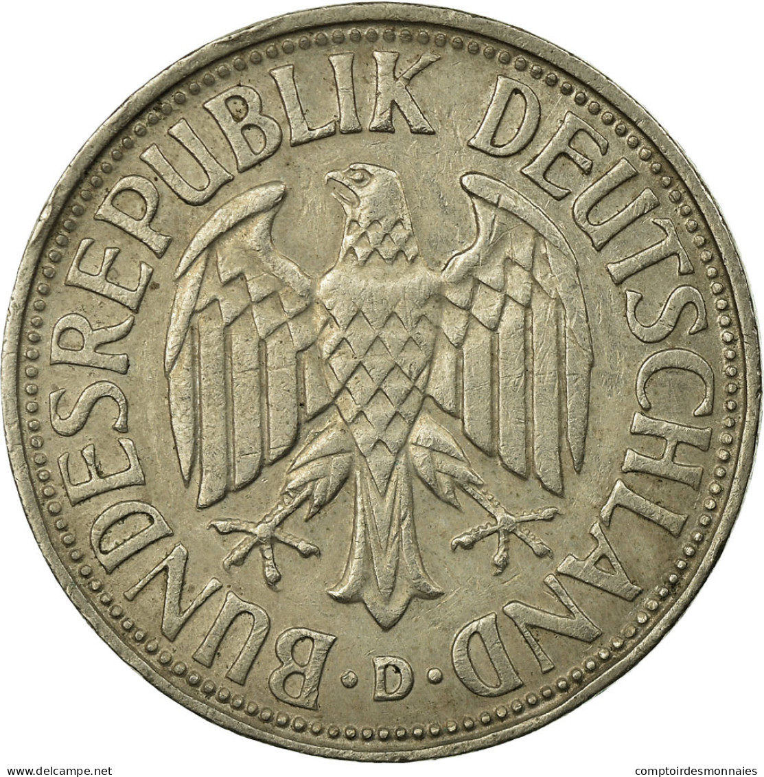 Monnaie, République Fédérale Allemande, Mark, 1954, Munich, TTB - 1 Mark