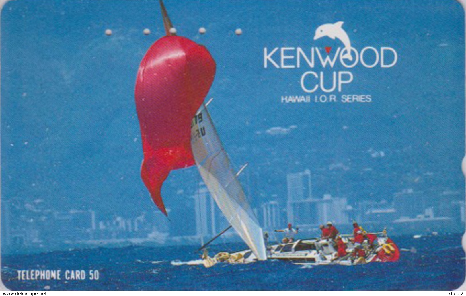 Télécarte Japon / 110-011 - HAWAII - KENWOOD CUP - BATEAU VOILIER - Sailing SHIP Japan Sport Phonecard - Site USA 472 - Boats