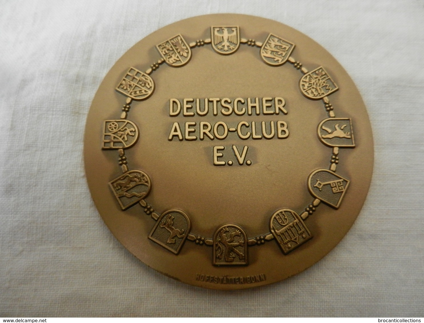 Médaille De Table En Bronze  Deutscher Aéro-club E.V.- Deutschlandflug 1973 - Autres & Non Classés