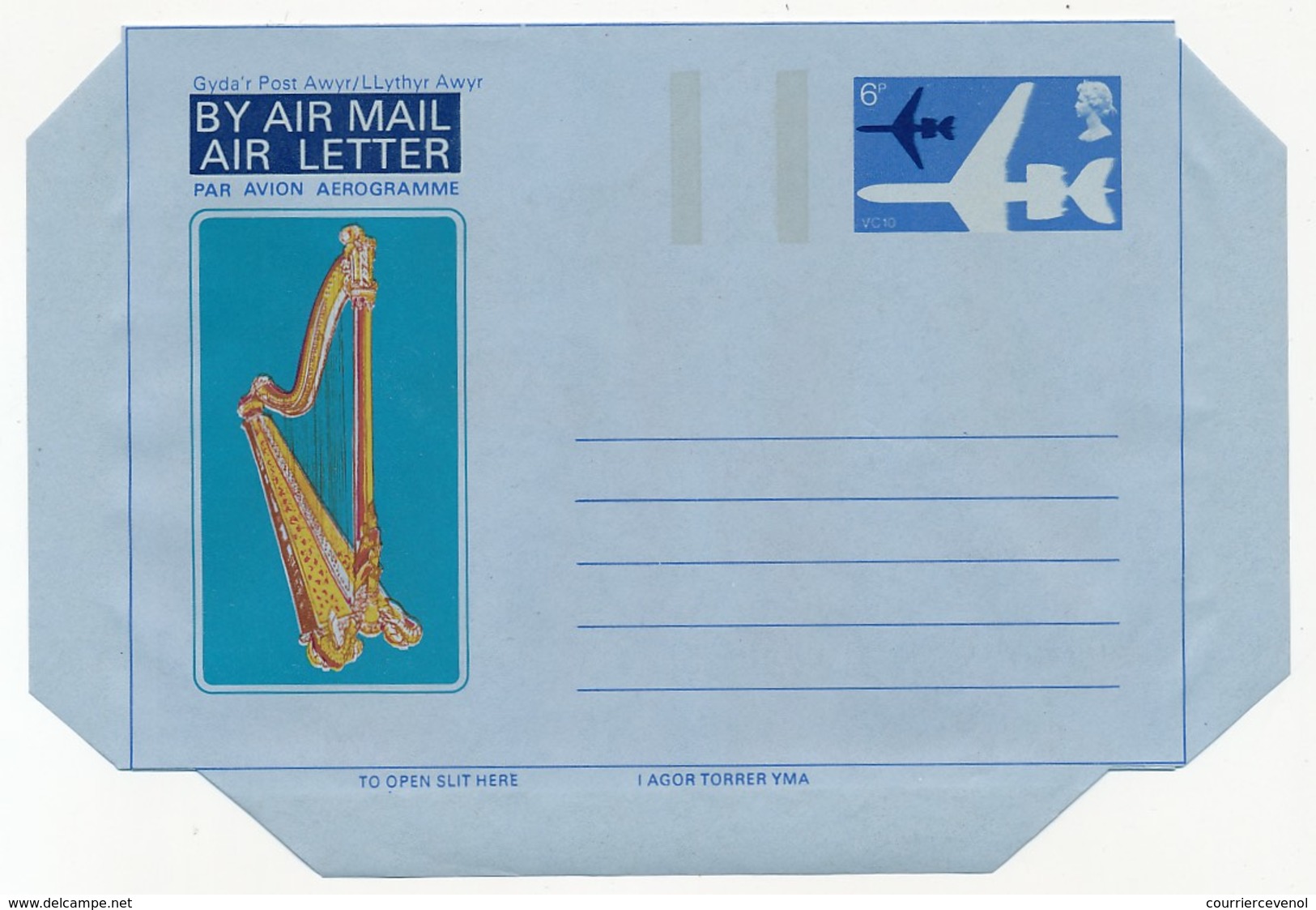 GRANDE BRETAGNE - 10 aérogrammes différents (entiers postaux) neufs et oblitérés