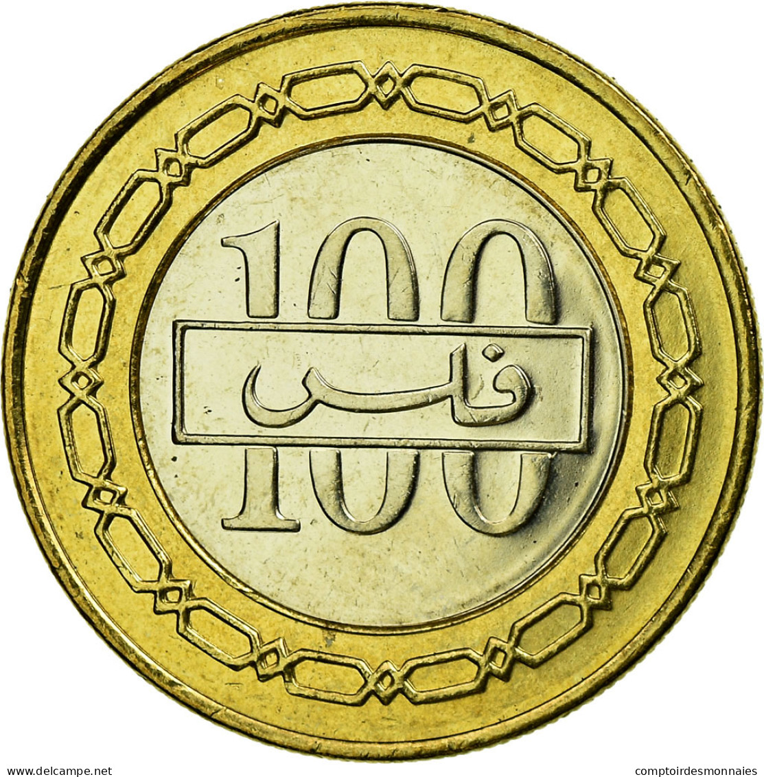 Monnaie, Bahrain, Hamed Bin Isa, 100 Fils, 2007, SUP, Bi-Metallic, KM:26 - Bahrein