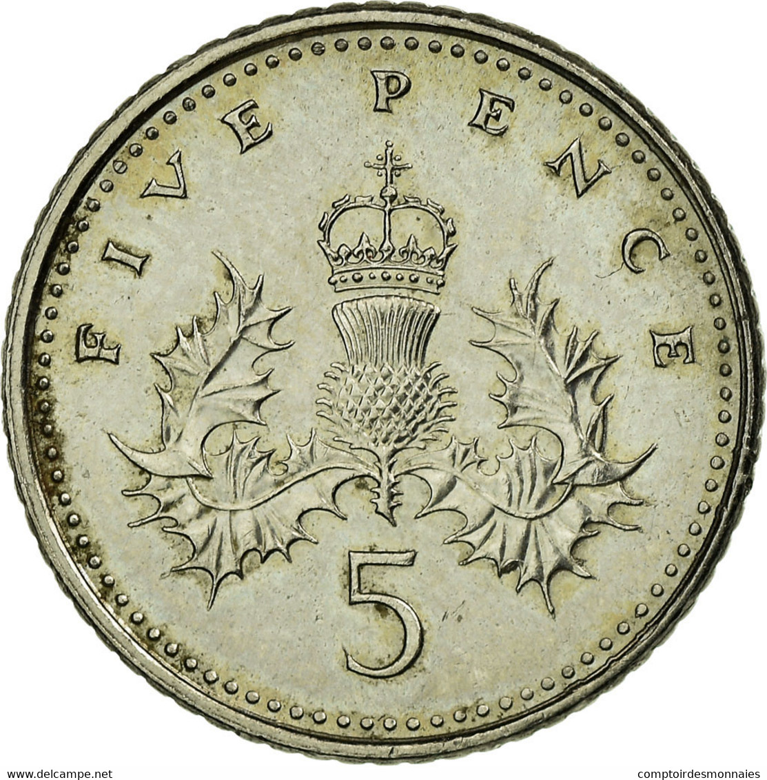 Monnaie, Grande-Bretagne, Elizabeth II, 5 Pence, 2002, TTB, Copper-nickel - 5 Pence & 5 New Pence