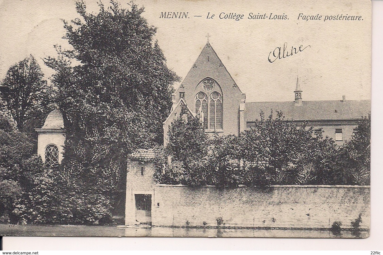 MENEN MENIN MEENEN LE COLLEGE SAINT-LOUIS FACADE POSTERIEURE - Menen