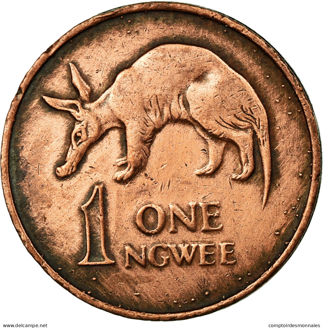 Monnaie, Zambie, Ngwee, 1983, British Royal Mint, TB+, Copper Clad Steel, KM:9a - Zambia