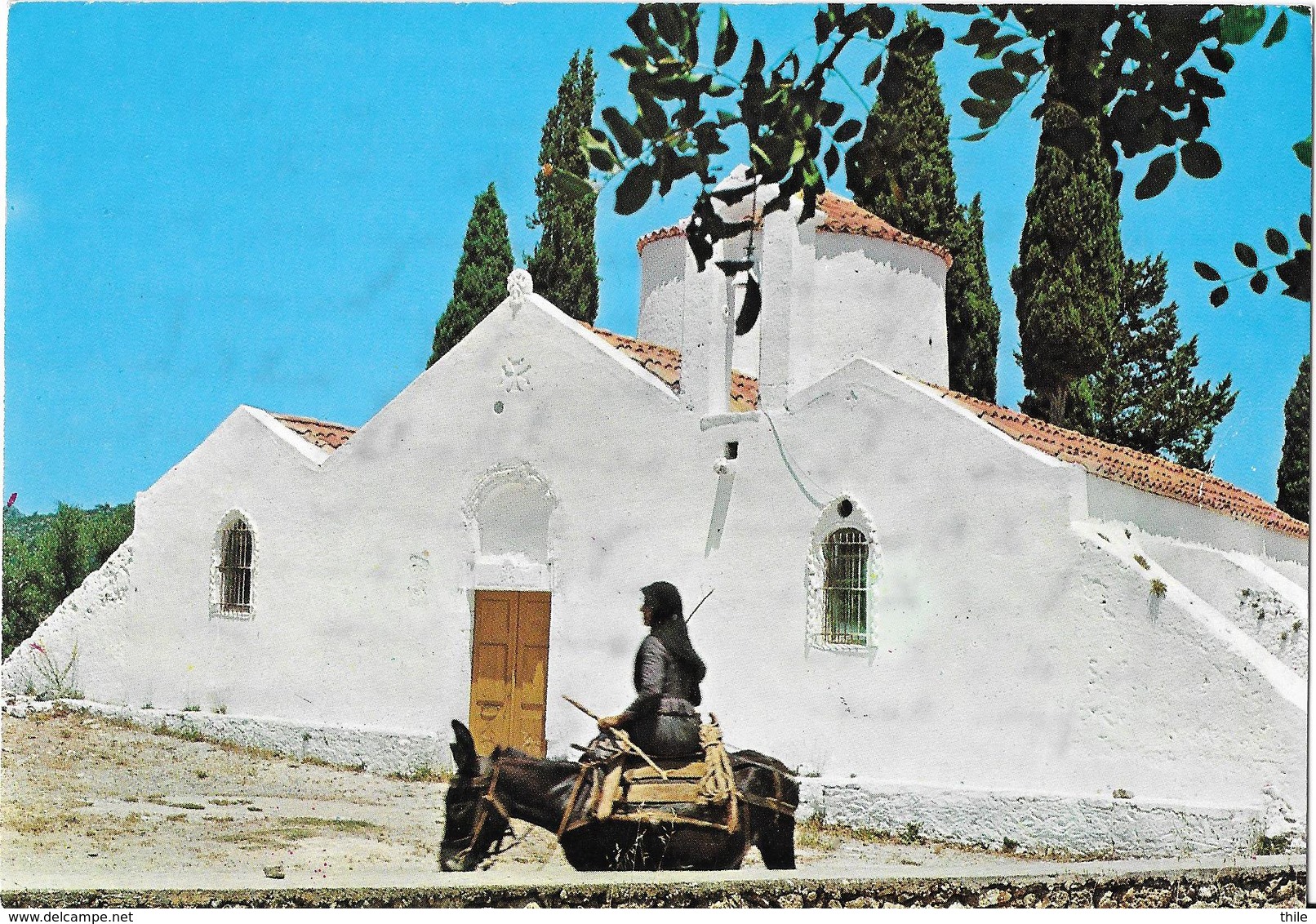 KRITSA - CRITSA - The Panaghias Keras Church - âne- Ezel - Donkey - Grèce