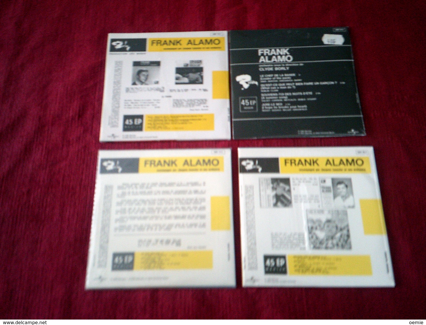 FRANK  ALAMO  LOT DE  4  CD SINGLE  4 TITRES   COLLECTION  REPRODUCTION  DU  45 TOURS  D'EPOQUE - Vollständige Sammlungen