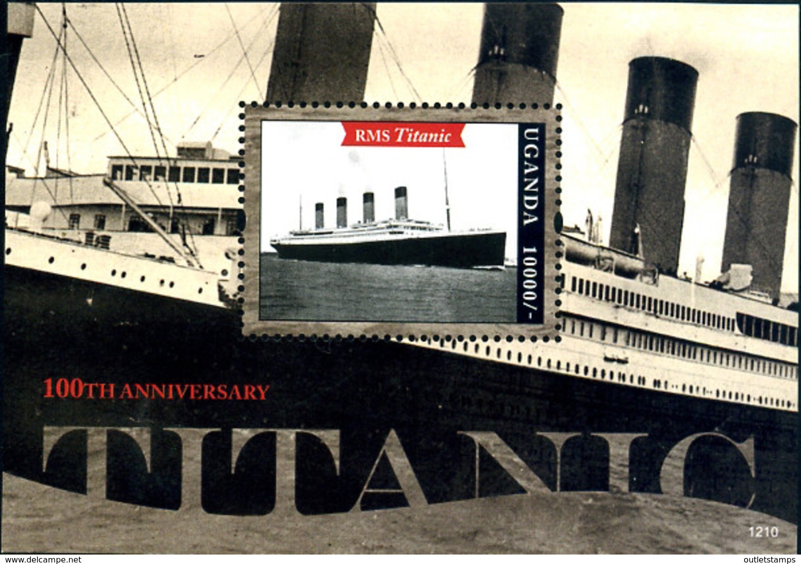 Ref. 287082 * NEW *  - UGANDA . 2012. 100 ANIVERSARIO DEL TITANIC - Uganda (1962-...)