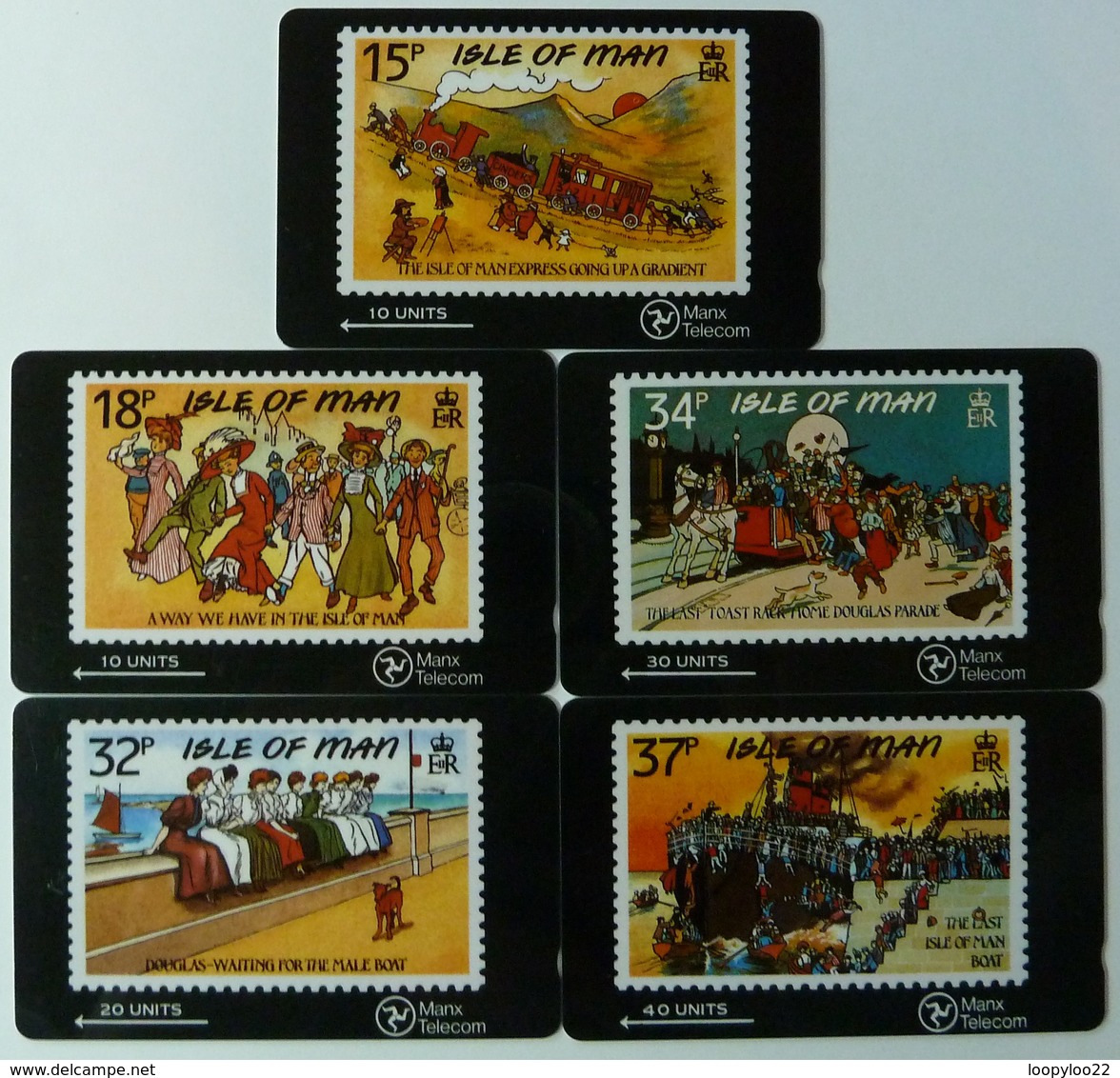 ISLE OF MAN - GPT - 6IOMA To E - Stamp - Set Of 5 - Mint - Isola Di Man