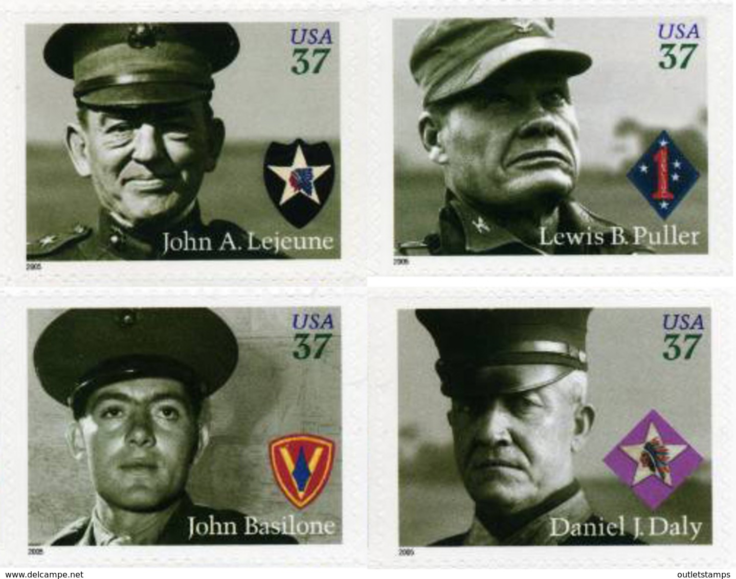 Ref. 187709 * NEW *  - UNITED STATES . 2005. DISTINGUISHED MARINES. MARINES DISTINGUIDOS - Nuevos