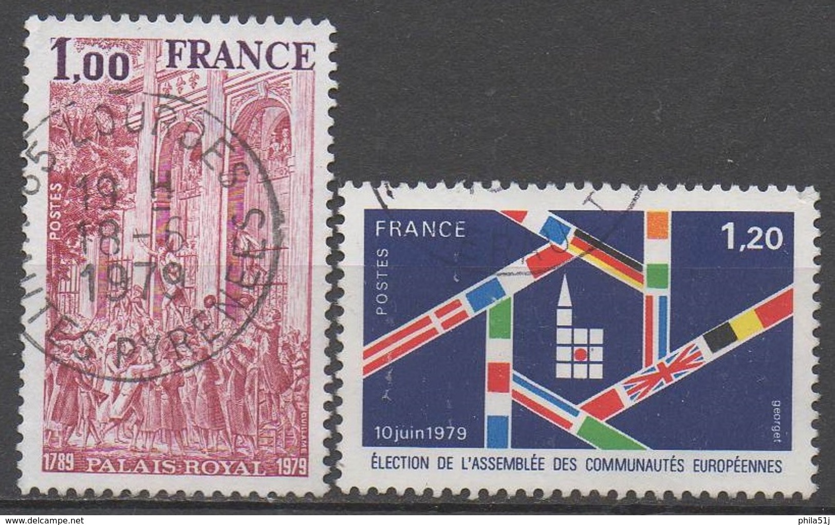 FRANCE  1979  __N°  2049/2050__OBL  VOIR SCAN - Gebruikt