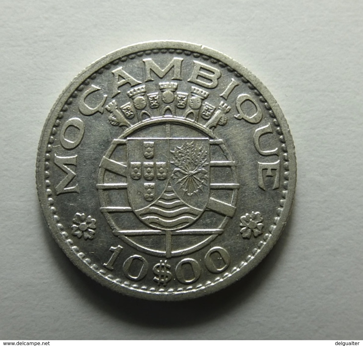 Portugal Moçambique 10 Escudos 1954 Silver - Portugal