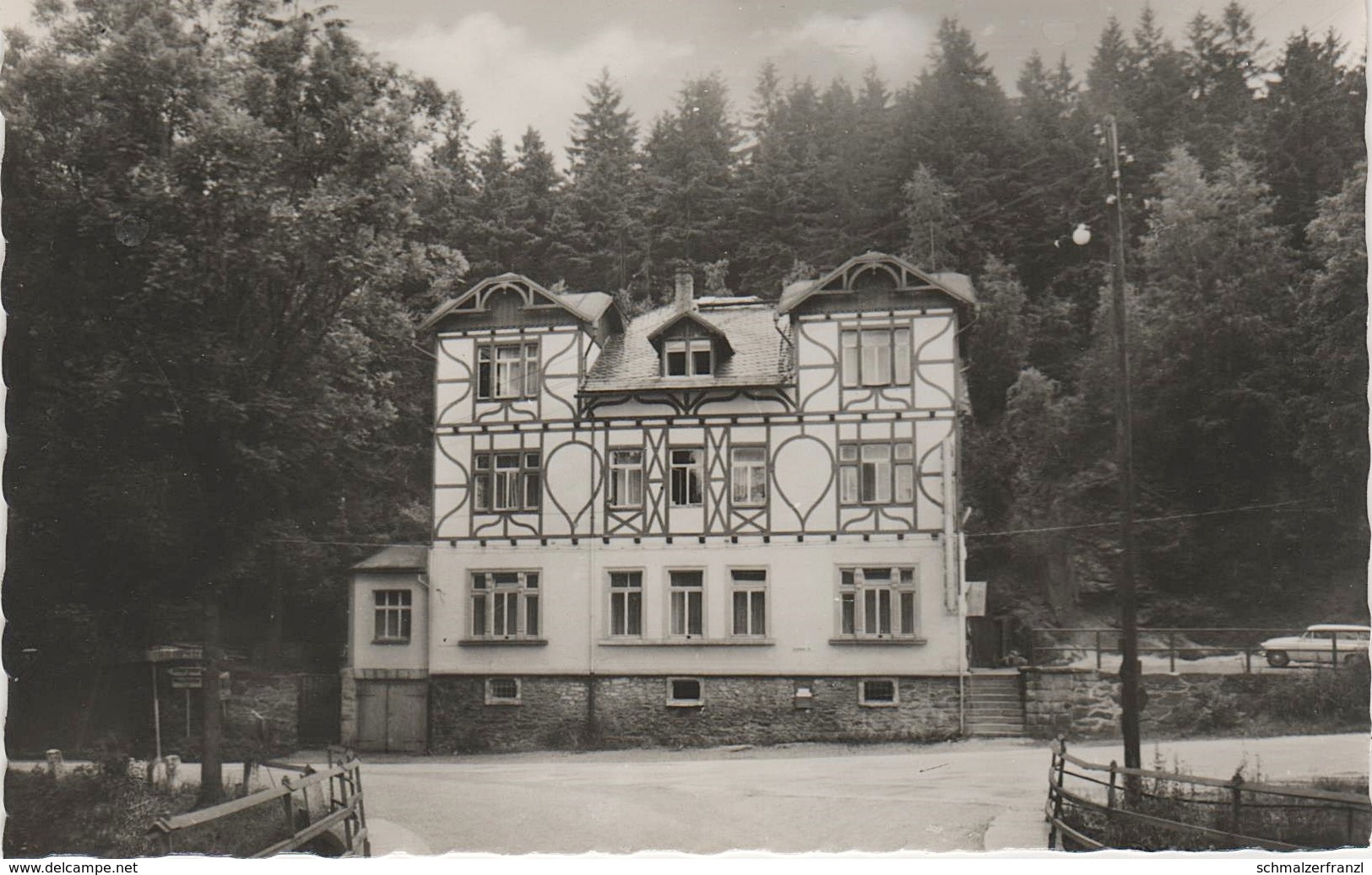 AK Langenberg HO Hotel St. Katharina A Raschau Markersbach Wildenau Waschleithe Schwarzbach Schwarzenberg Erzgebirge DDR - Markersbach