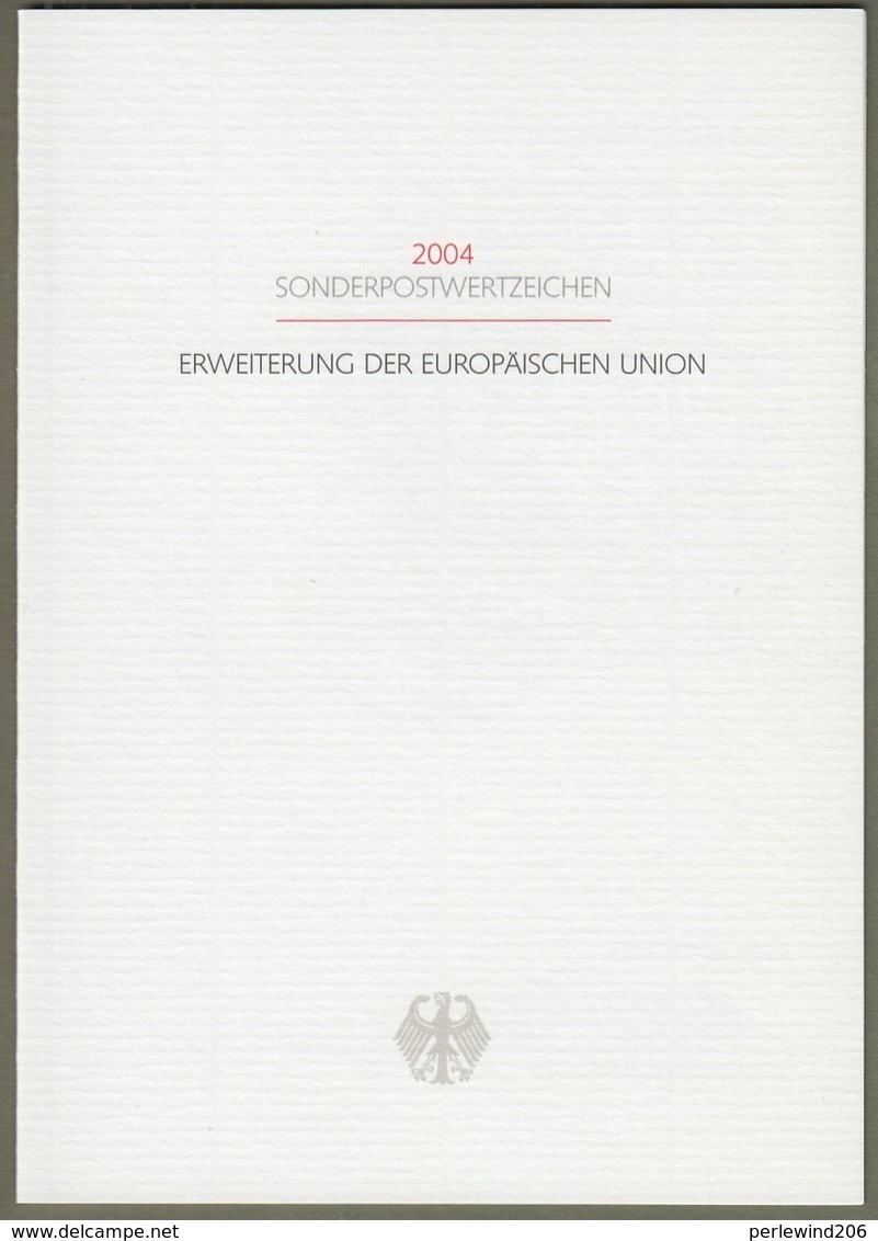 Bund Europe: Minister Card - Ministerkarte Typ VII, Mi.-Nr. 2400 ESST : " Europa 2004: Erweiterung Der EU " !      X - Briefe U. Dokumente