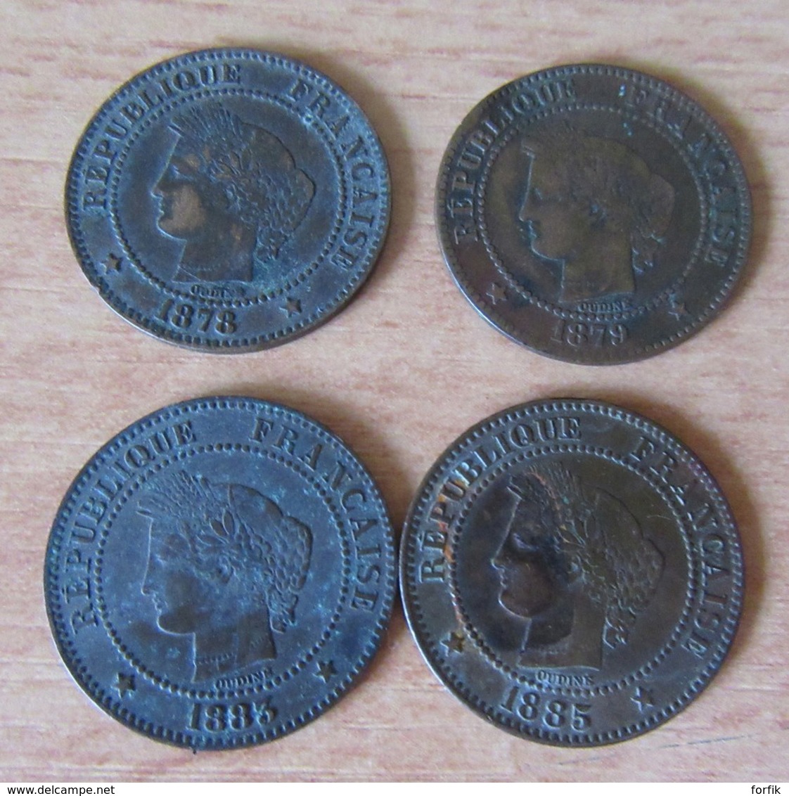 France - Petite collection de 24 monnaies 2 centimes Napoléon III et Cérès 1853 à 1895 - Détails dans la description