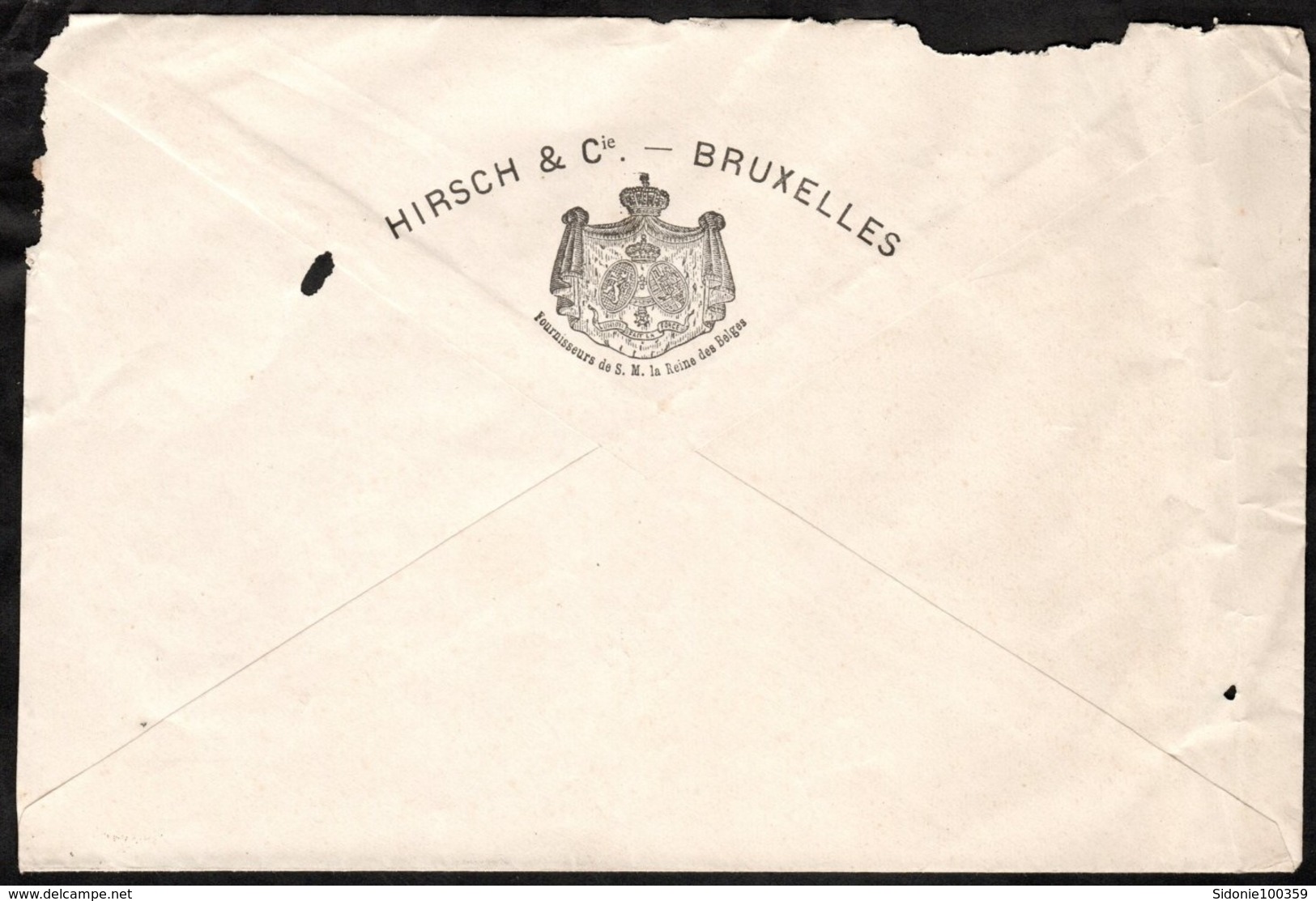 Lettre (Hirsch & Co) Affranchie Avec Un Timbre Préoblitéré Envoyée De Bruxelles Vers Feluy En 1902 - Roller Precancels 1900-09