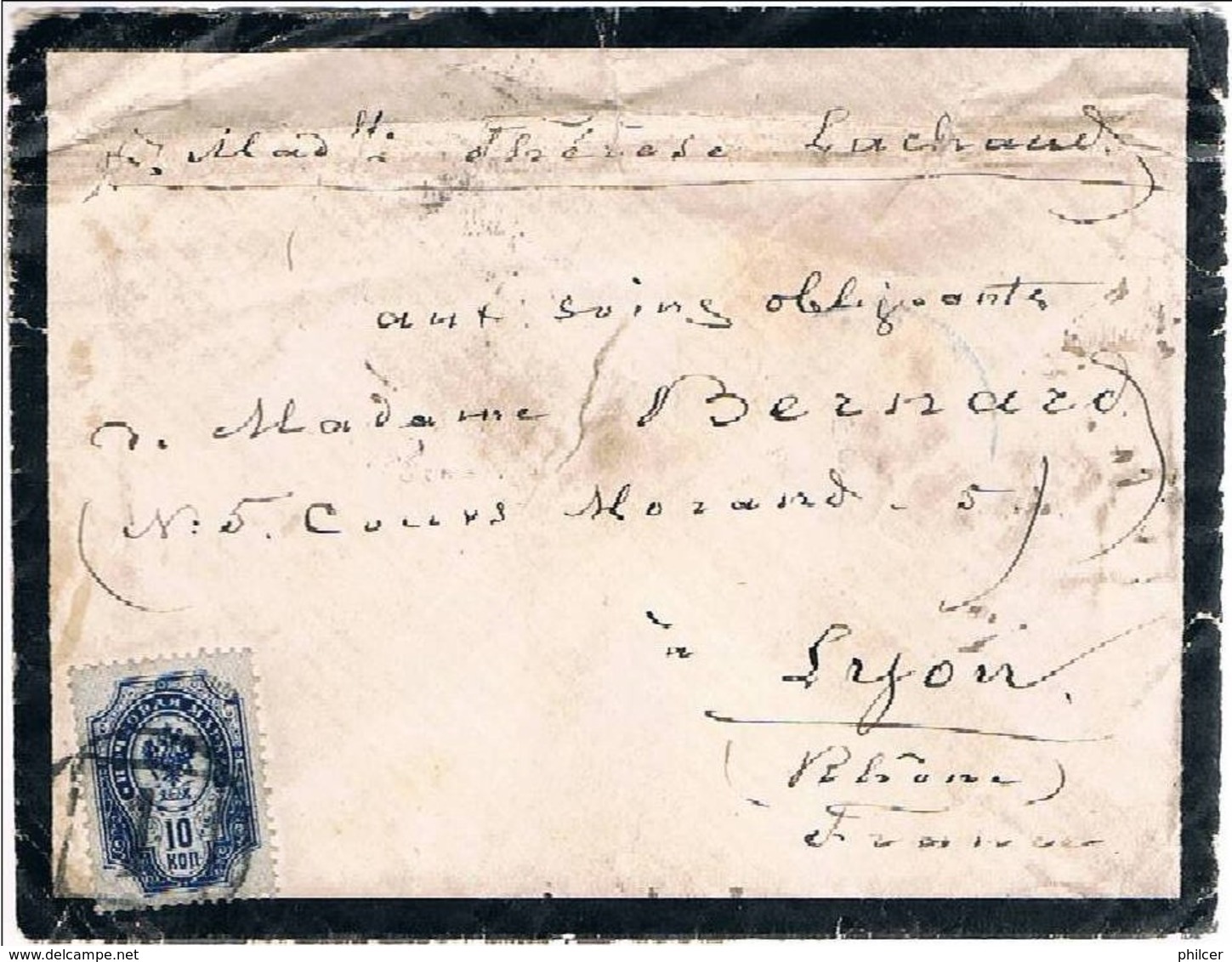 Russia, 1896, For Lyon - Briefe U. Dokumente