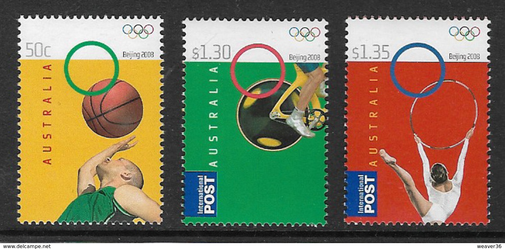 Australia SG3028-3030 2008 Beijing Olympics 3v Set Complete Unmounted Mint [3/2491/6D] - Mint Stamps