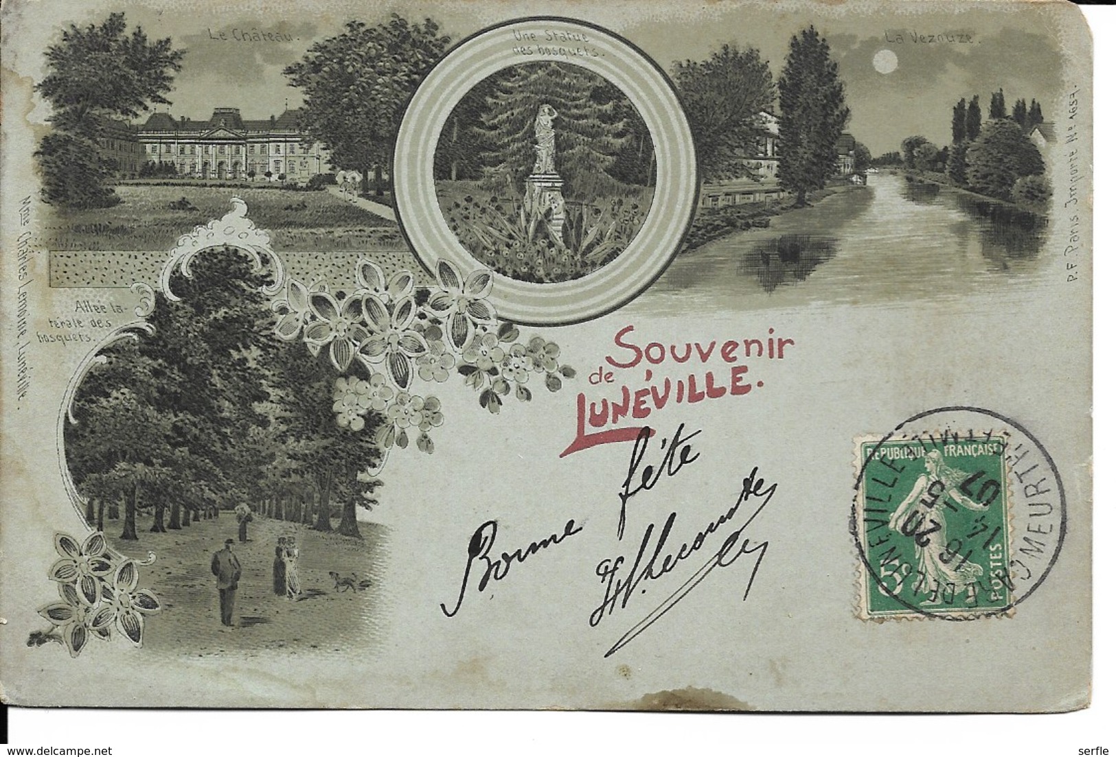 54 - Lunéville - Carte Multivues "Souvenir De Lunéville" - Luneville