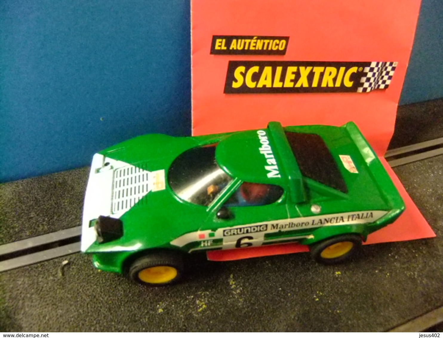 SCALEXTRIC LANCIA STRATOS Verde Original EXIN Made In Spain - Circuitos Automóviles