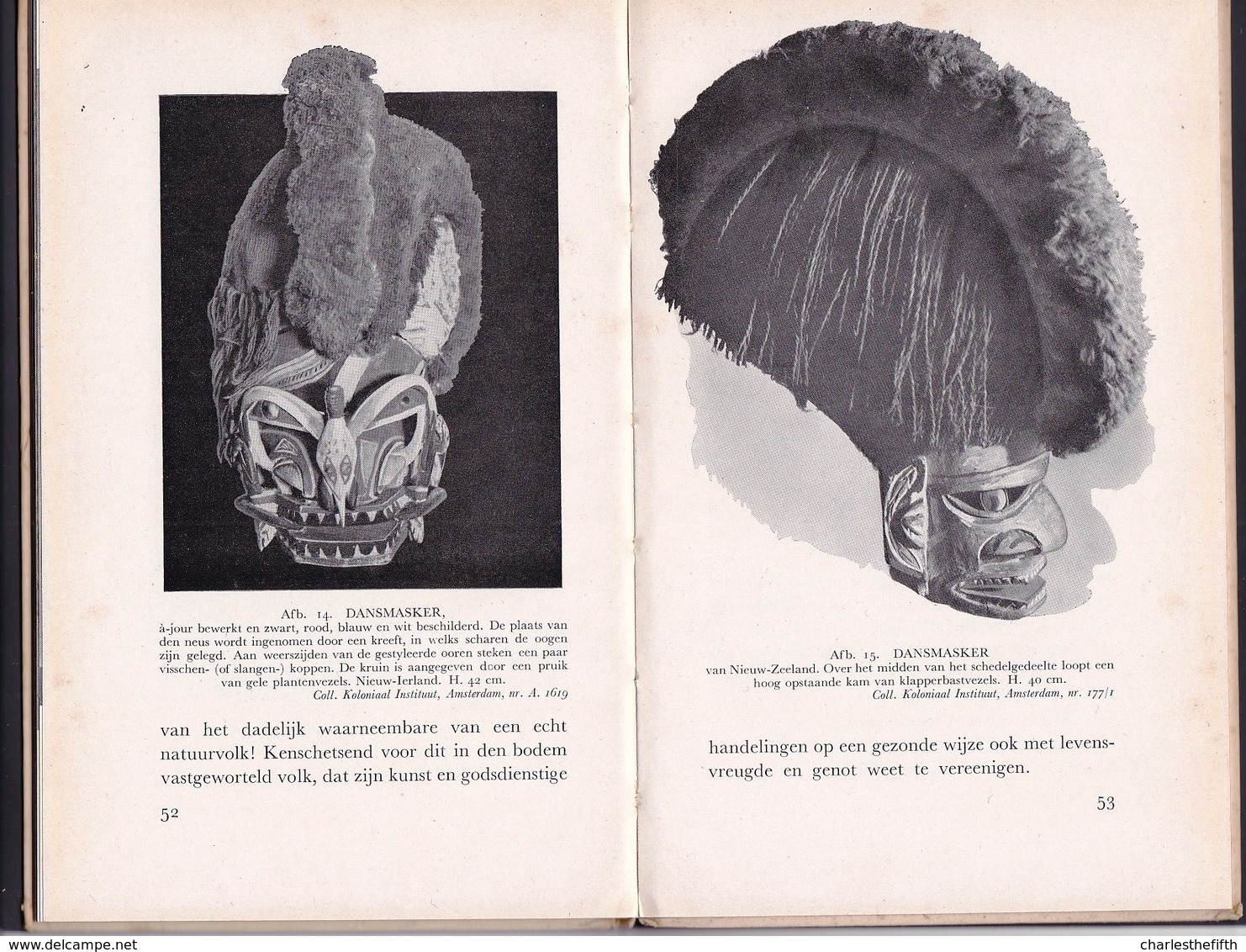 Daemon En Masker In Melanesië - Eerste Druk/first Edition 1941 With 15 Illustrations Masks Sorcery - Fetish - Dutch - Antiguos